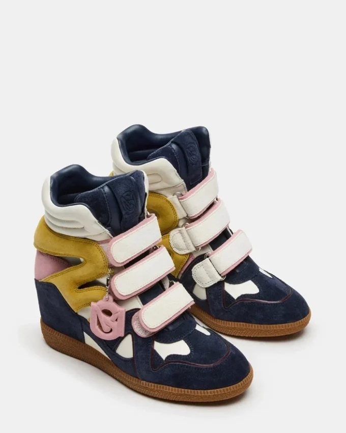 Mavis Navy Wildleder