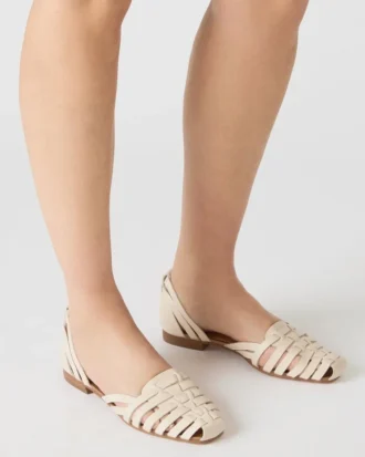 Medlin Weißes Leder