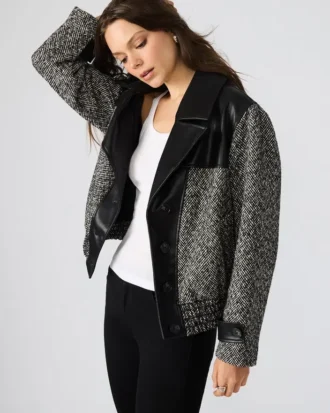 Mercedes-Mantel Schwarz Multi