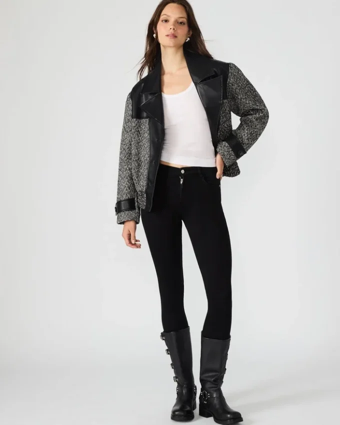 Mercedes-Mantel Schwarz Multi Mercedes-Mantel Schwarz Multi