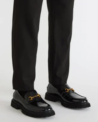 Naxos aus schwarzem Leder