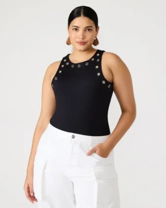 Nico Grommet Bodysuit Schwarz