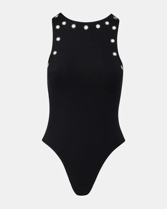 Nico Grommet Bodysuit Schwarz
