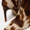 Nitro Brown Cow Print Wide Calf