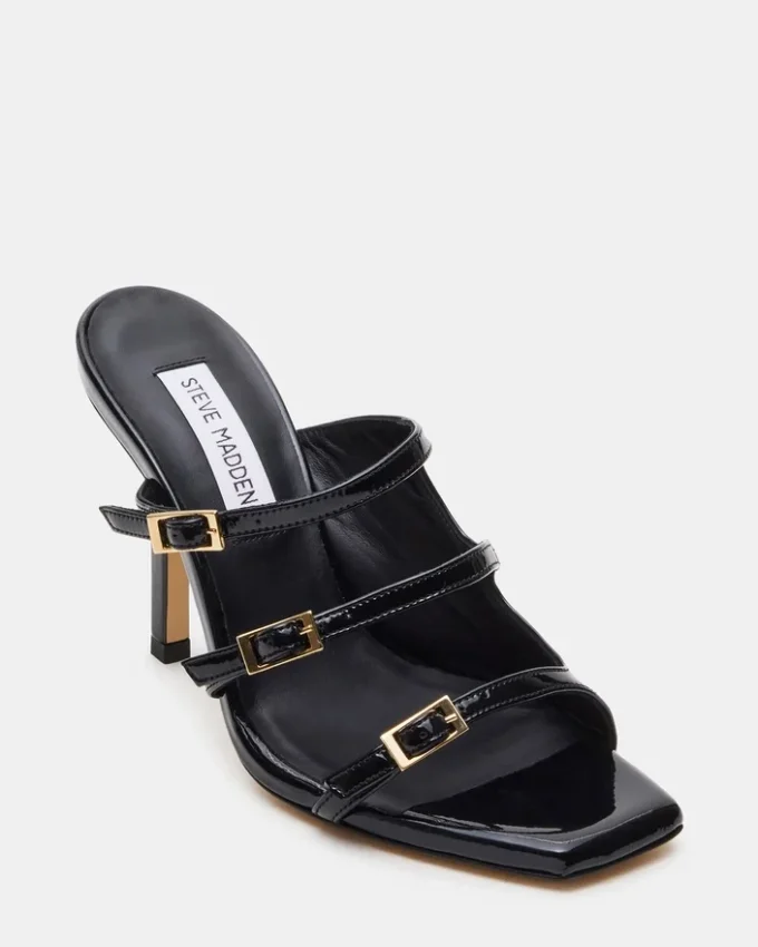 Opulentes schwarzes Leder