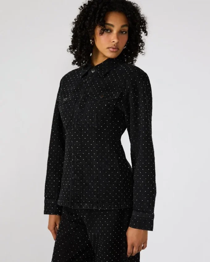 Parc Crystal Jacke Schwarz