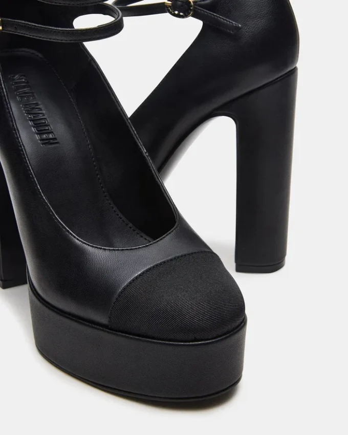 Peyton Schwarzes Leder