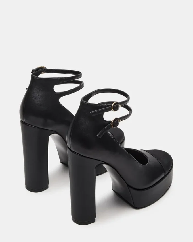 Peyton Schwarzes Leder