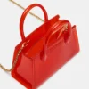 Pfirsichfarbene Jelly-Tasche in Rot