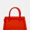 Pfirsichfarbene Jelly-Tasche in Rot