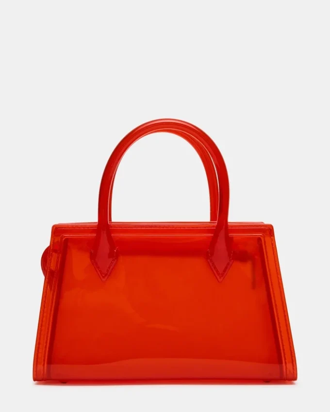 Pfirsichfarbene Jelly-Tasche in Rot