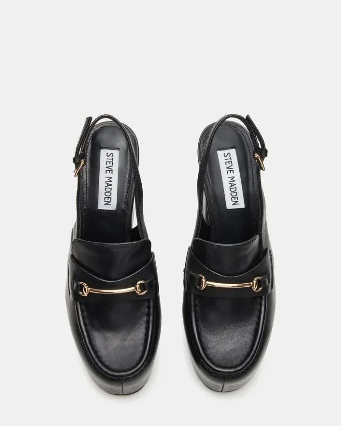 Quinn Schwarzes Leder