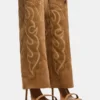 Ravine Western-Stil Tan Suede