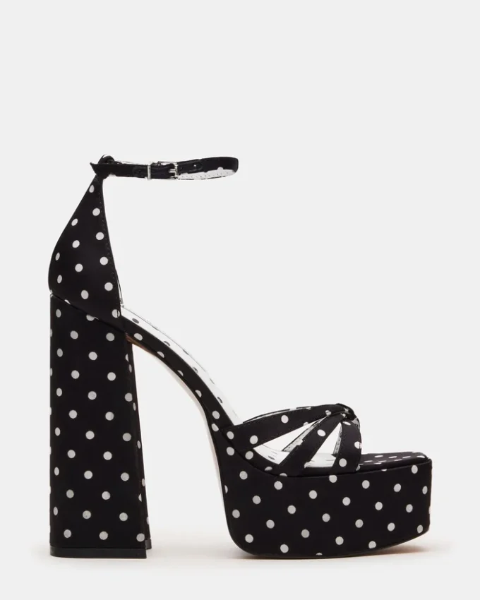 Retro Weiß/Schwarz mit Polka-Dots Retro Weiß/Schwarz mit Polka-Dots