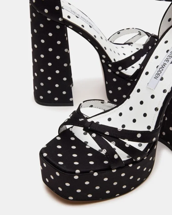 Retro Weiß/Schwarz mit Polka-Dots Retro Weiß/Schwarz mit Polka-Dots