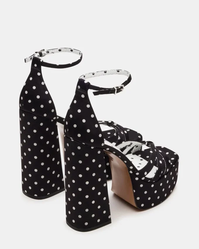 Retro Weiß/Schwarz mit Polka-Dots Retro Weiß/Schwarz mit Polka-Dots
