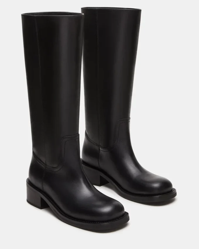 Riggs Schwarzes Leder