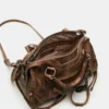 Riggs-Tasche Braun Distressed