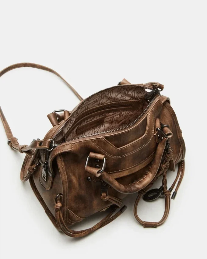 Riggs-Tasche Braun Distressed