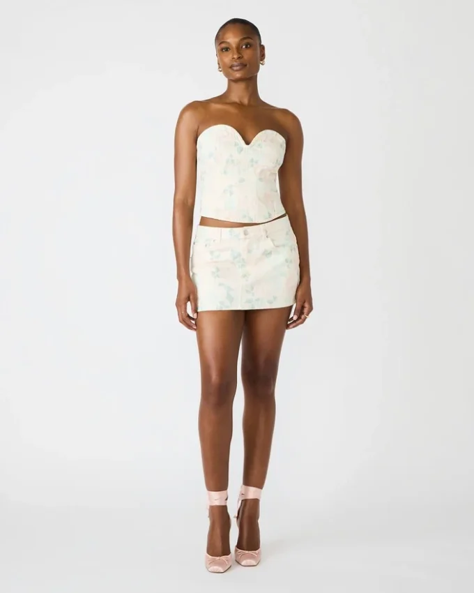 Roselia Korsett-Top Pfirsichbeige