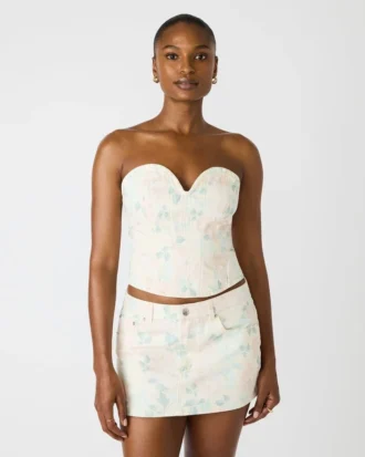 Roselia Korsett-Top Pfirsichbeige