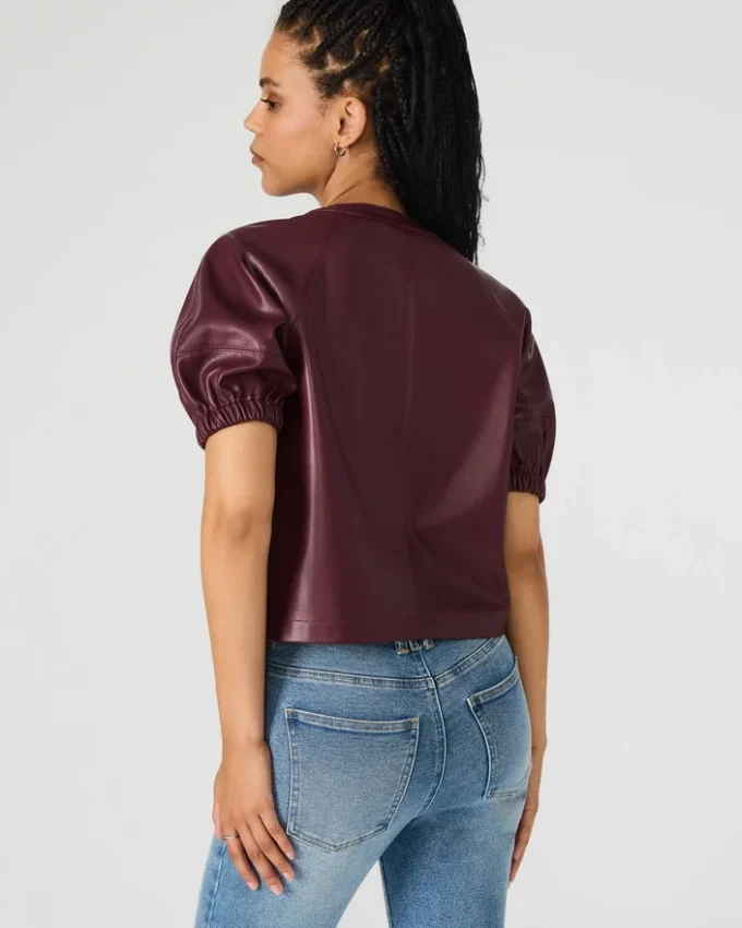 Roxanne-Oberteil Weinrot