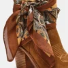 Sally Scarf Chestnut Suede