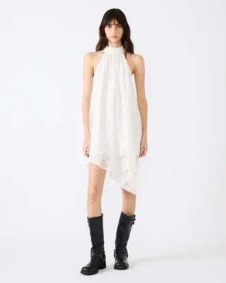 Sander-Kleid in Creme