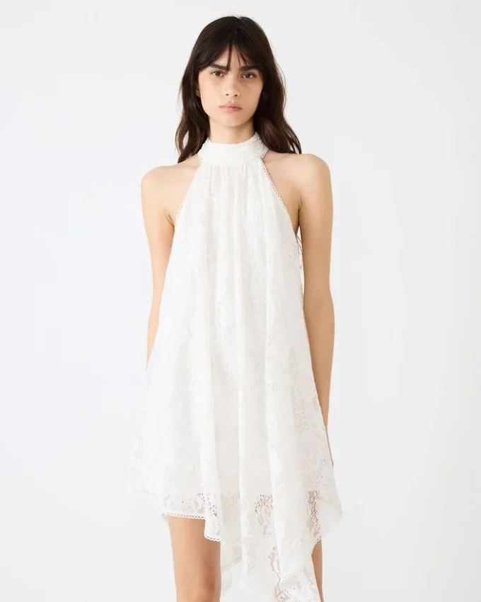 Sander-Kleid in Creme