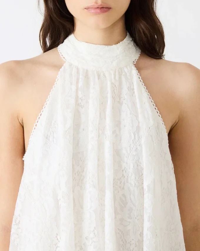 Sander-Kleid in Creme