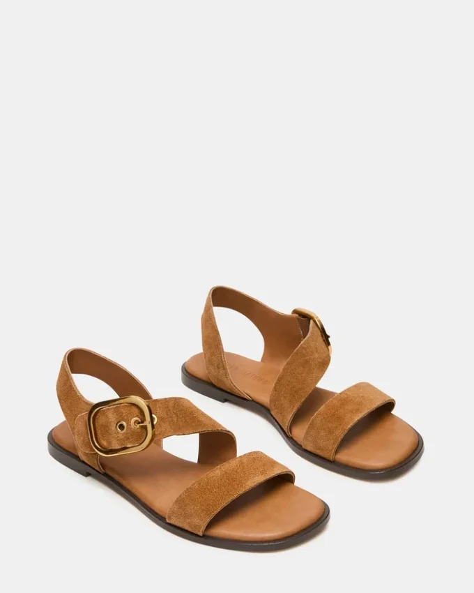 Sayer Dunkles Taupe-Wildleder