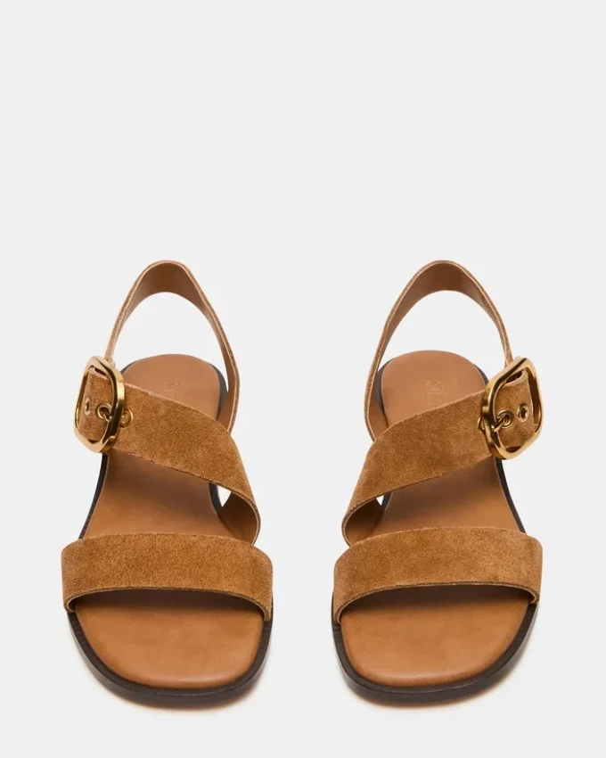 Sayer Dunkles Taupe-Wildleder