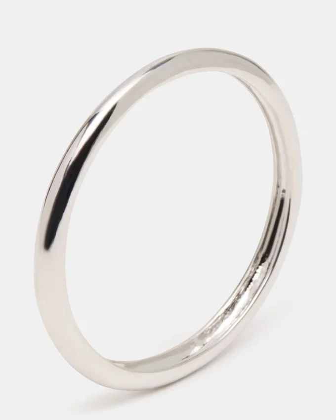 Schmales Armreif-Armband in Silber