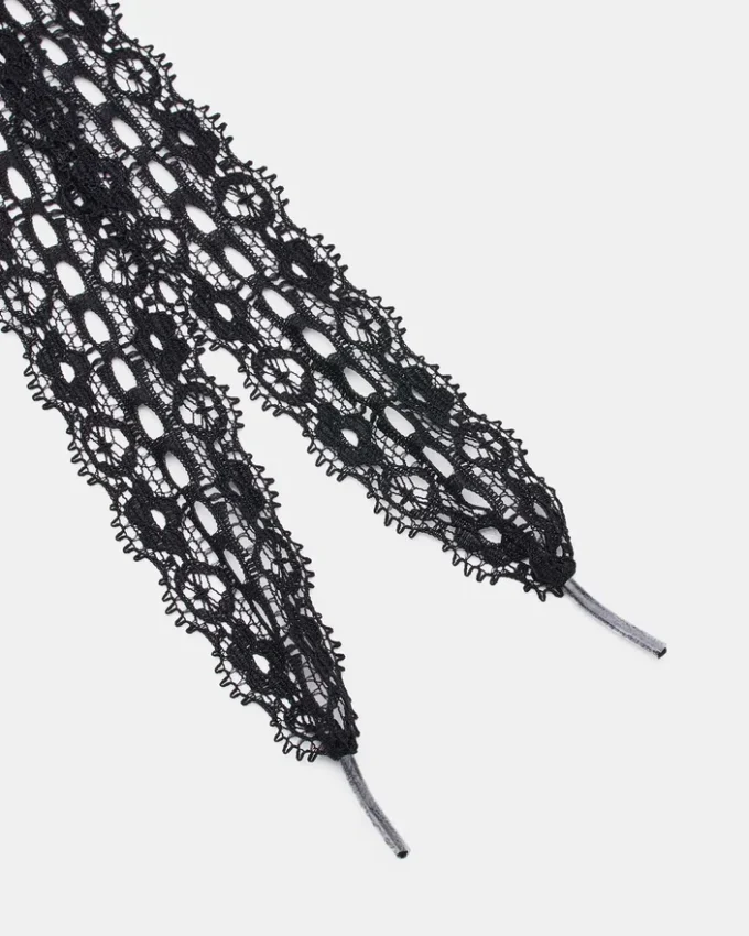 Schnürsenkel und Anhänger, schwarz Schnürsenkel und Anhänger, schwarz