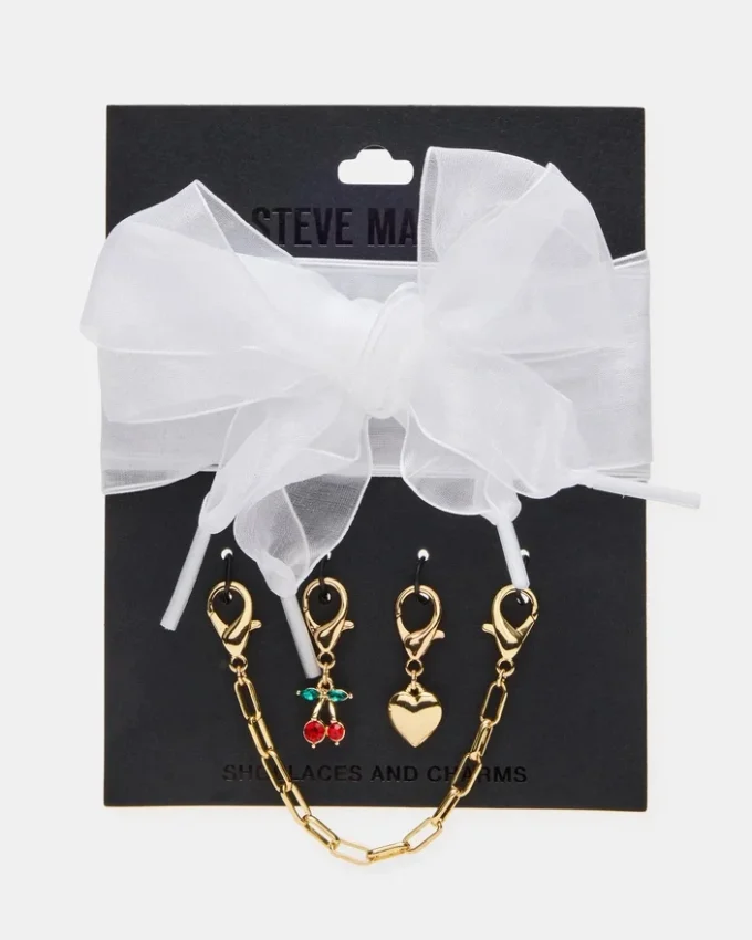 Schnürsenkel und Anhänger Weiß Schnürsenkel und Anhänger Weiß