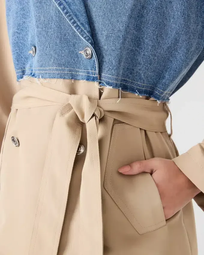 Shyla Mantel Denim Multi