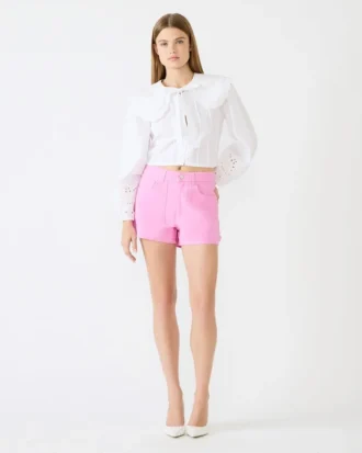 Sienne Canvas Shorts Pink Taffy