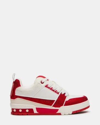 Skater Rot/Weiß Strass