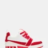 Skater Rot/Weiß Strass