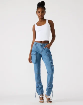 Skinny Duo Denim-Hose