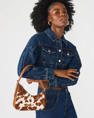 Smith Tasche Braun mit Kuhmuster