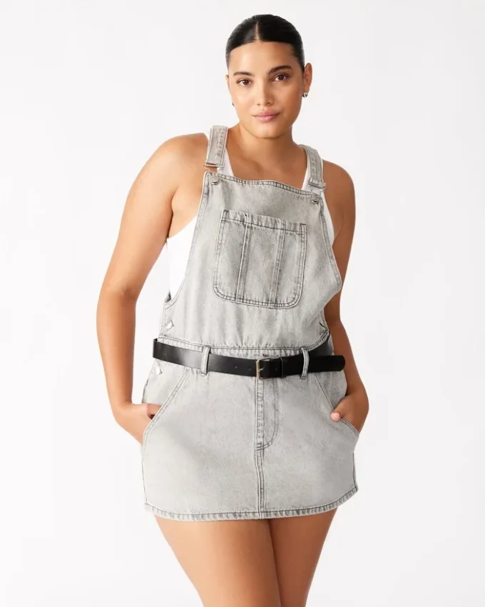 Tamia-Kleid Hellgrau