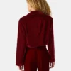 Tonia Blazer aus rotem Samt Tonia Blazer aus rotem Samt