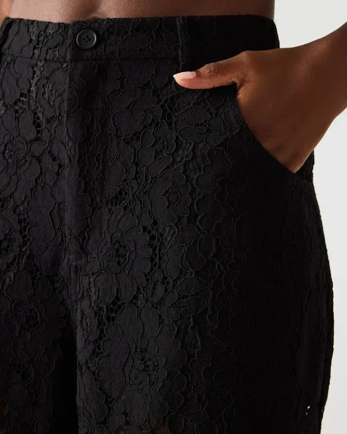 Tre Lace Pant Schwarz