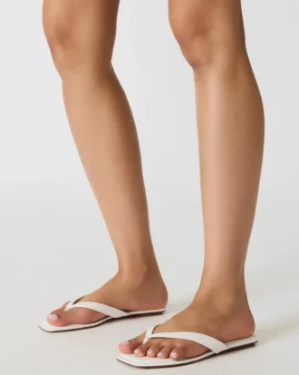 Trella Weißes Leder