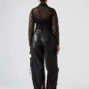 Vegan Leather Duo Pant Black Vegan Leather Duo Pant Black