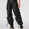 Vegan Leather Duo Pant Black Vegan Leather Duo Pant Black
