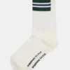 Wynn 2er-Pack gestreifte Athleisure-Socken Egret